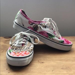 Floral print vans